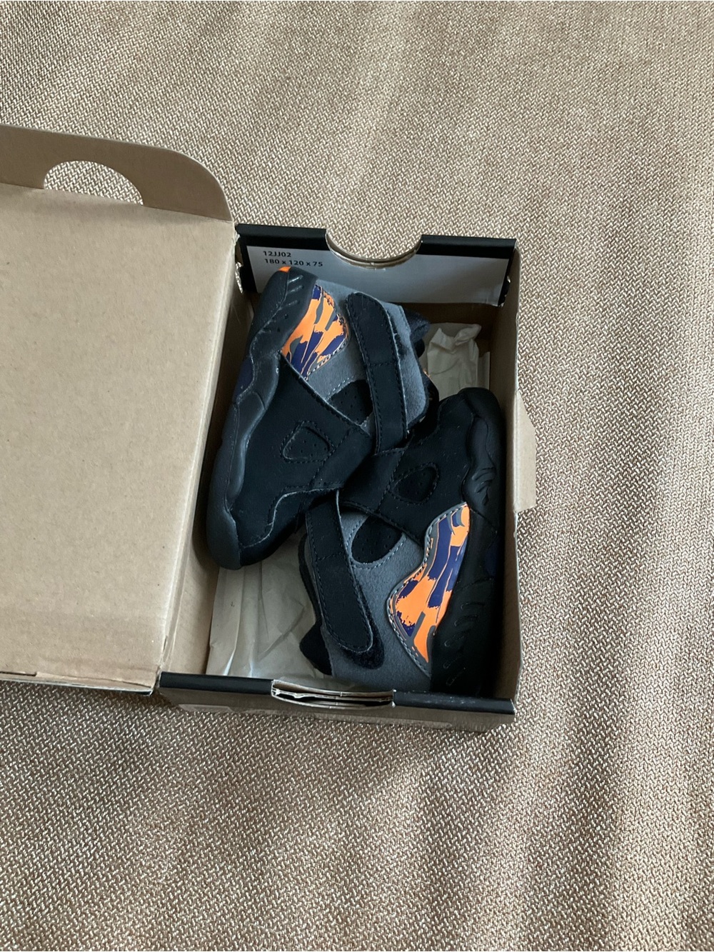Nike Air Jordan 8 Retro "Phoenix Suns" Infant Baby Soft Bottom Shoes Sz 4c